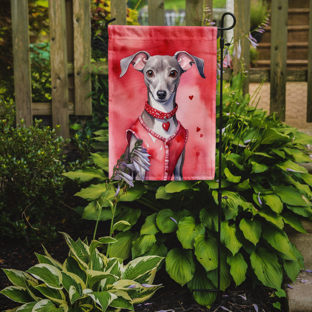 Buy this Italian Greyhound My Valentine Garden Flag