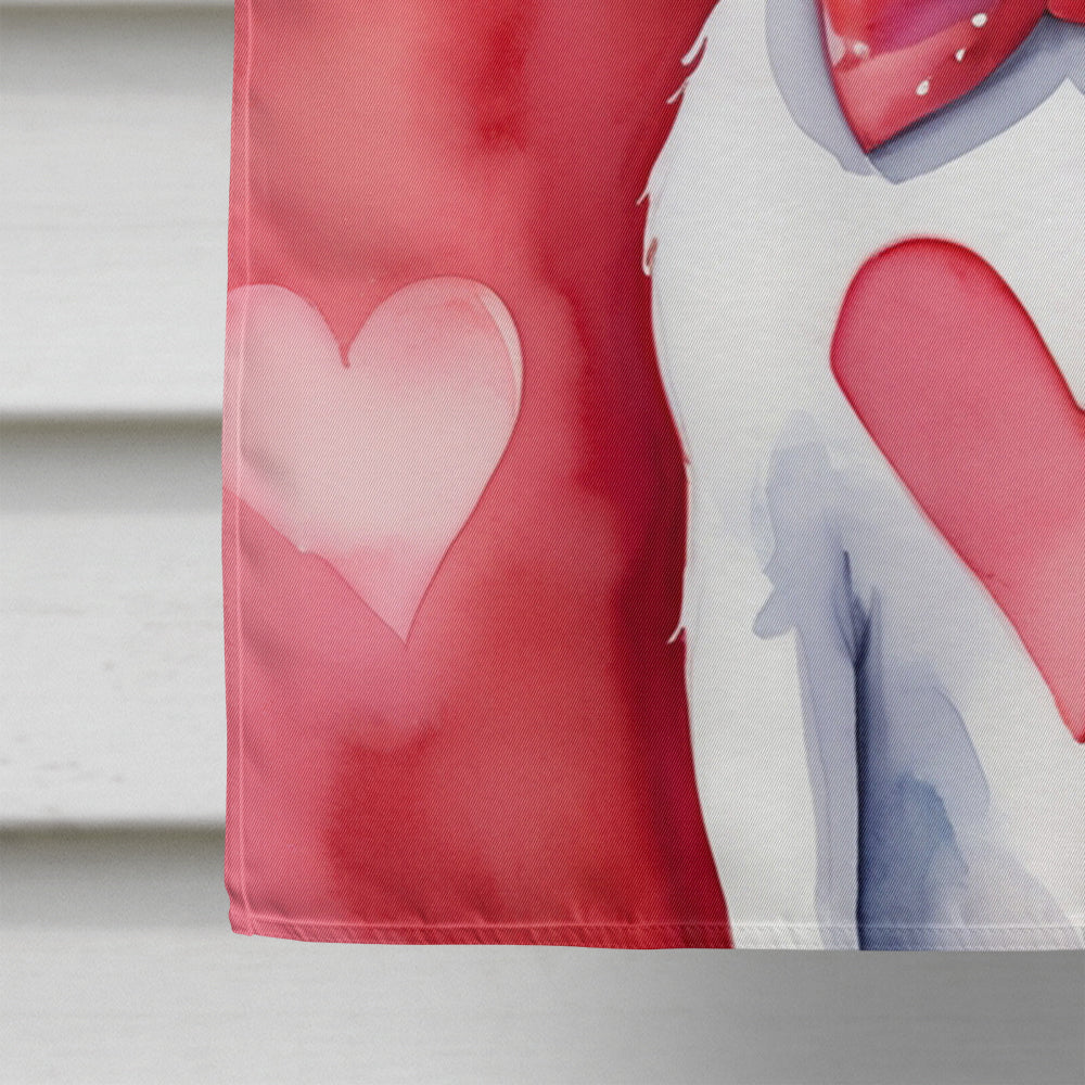 Jack Russell Terrier My Valentine House Flag