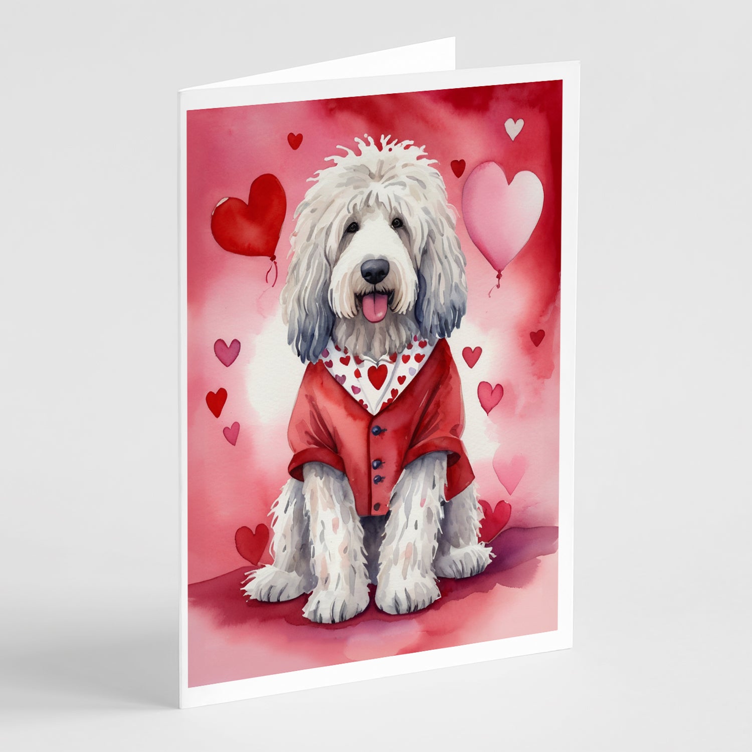 Buy this Komondor My Valentine Greeting Cards Pack of 8