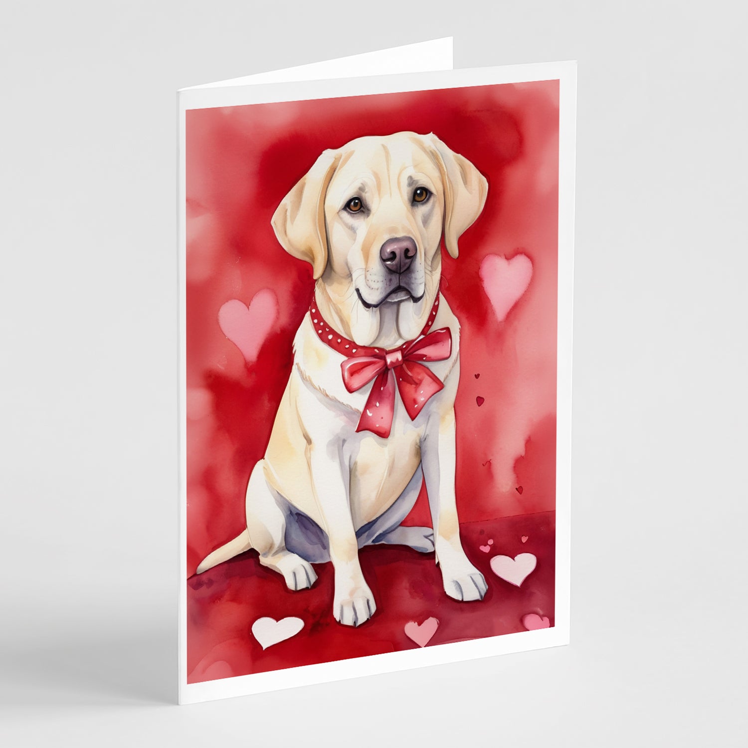 Buy this Yellow Labrador Retriever My Valentine Greeting Cards Pack of 8