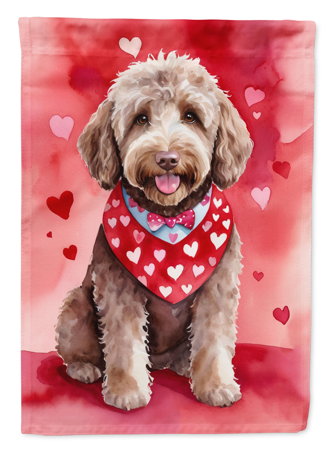 Buy this Labradoodle My Valentine House Flag