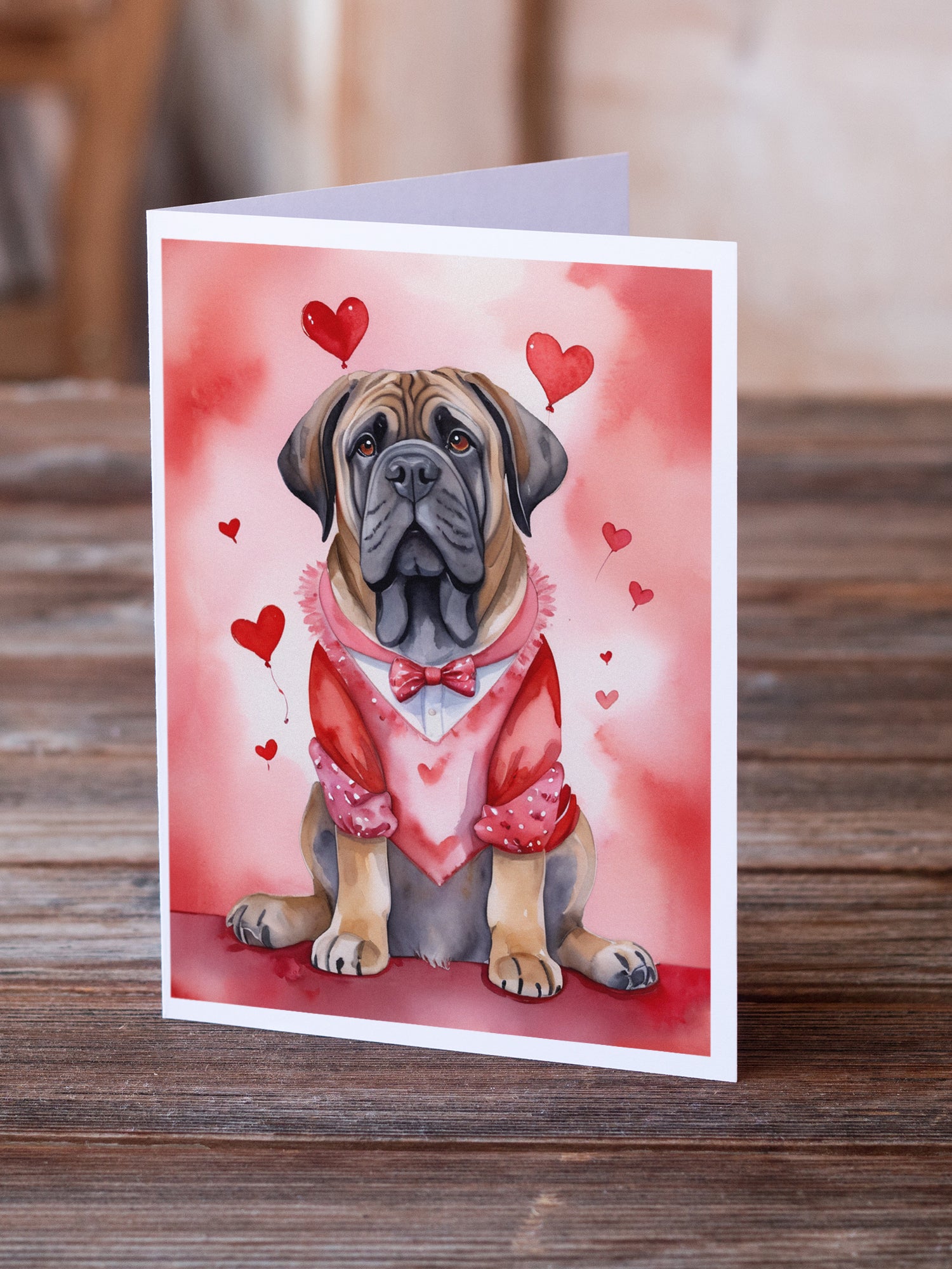 Buy this Mastiff My Valentine Greeting Cards Pack of 8