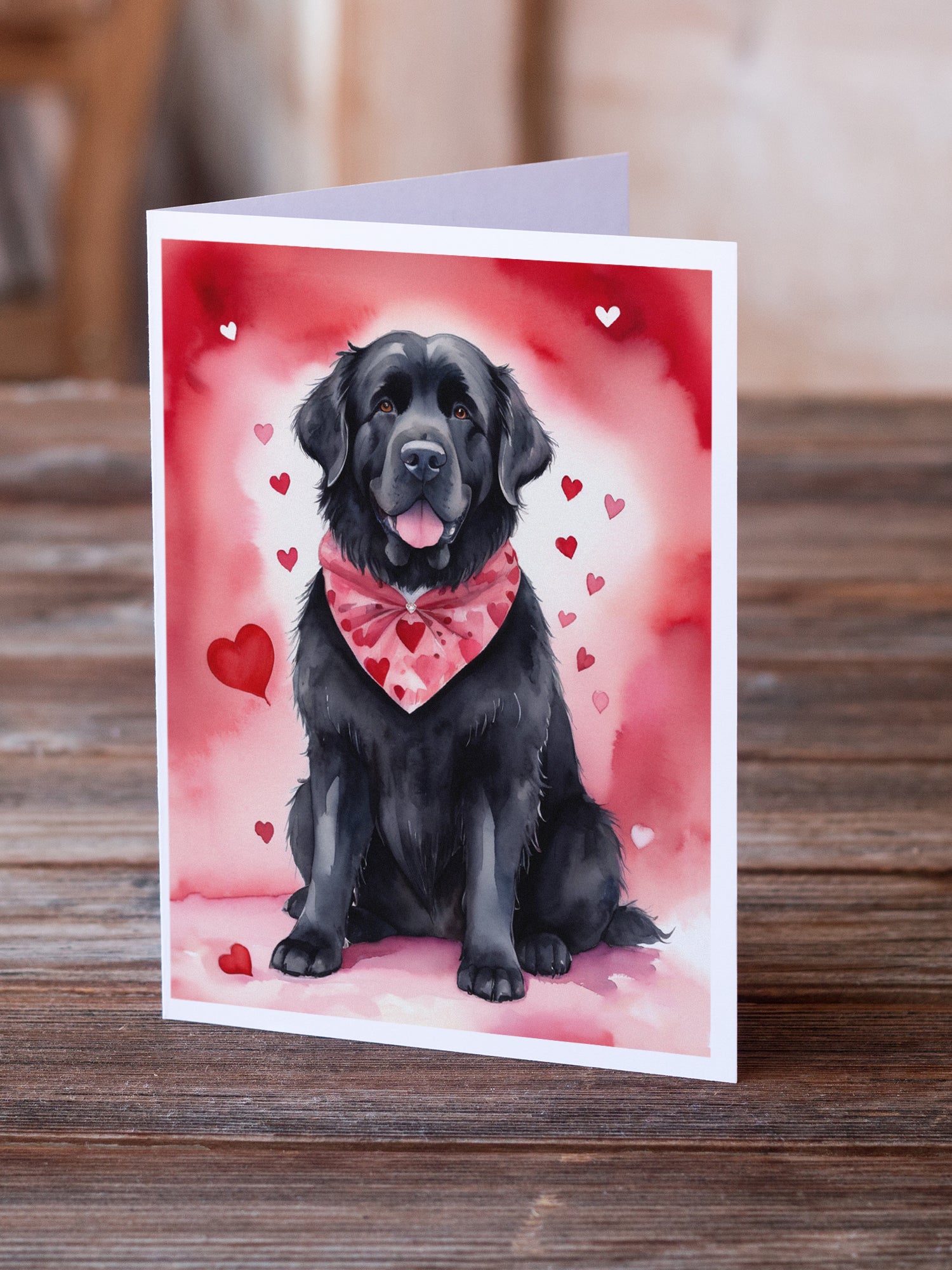 Newfoundland My Valentine Greeting Cards Pack of 8