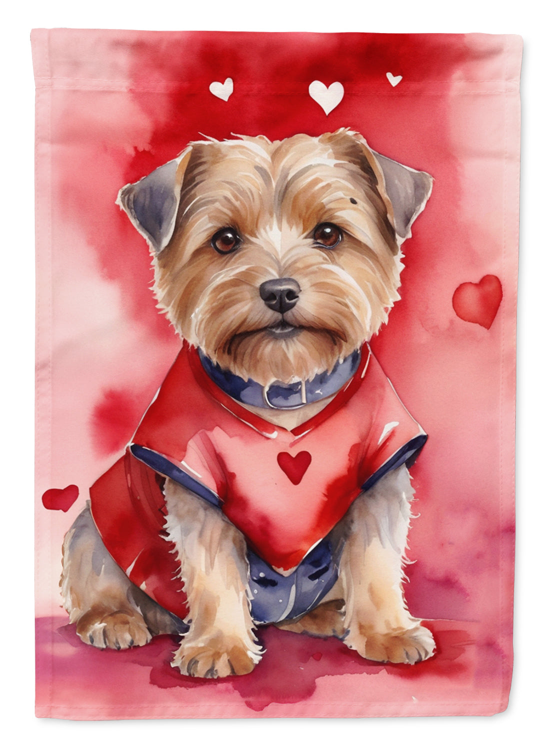 Buy this Norfolk Terrier My Valentine House Flag