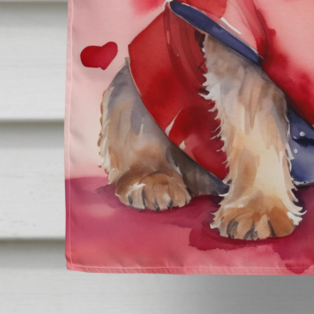 Norfolk Terrier My Valentine House Flag