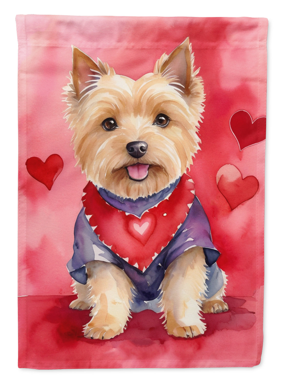 Buy this Norwich Terrier My Valentine Garden Flag