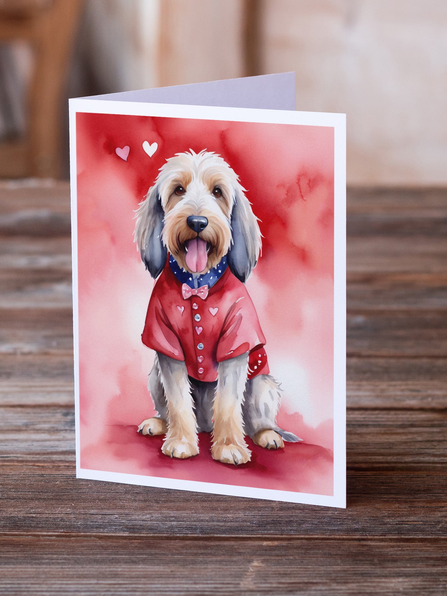 Buy this Otterhound My Valentine Greeting Cards Pack of 8