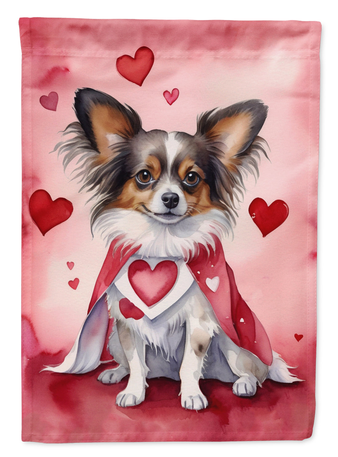 Buy this Papillon My Valentine House Flag