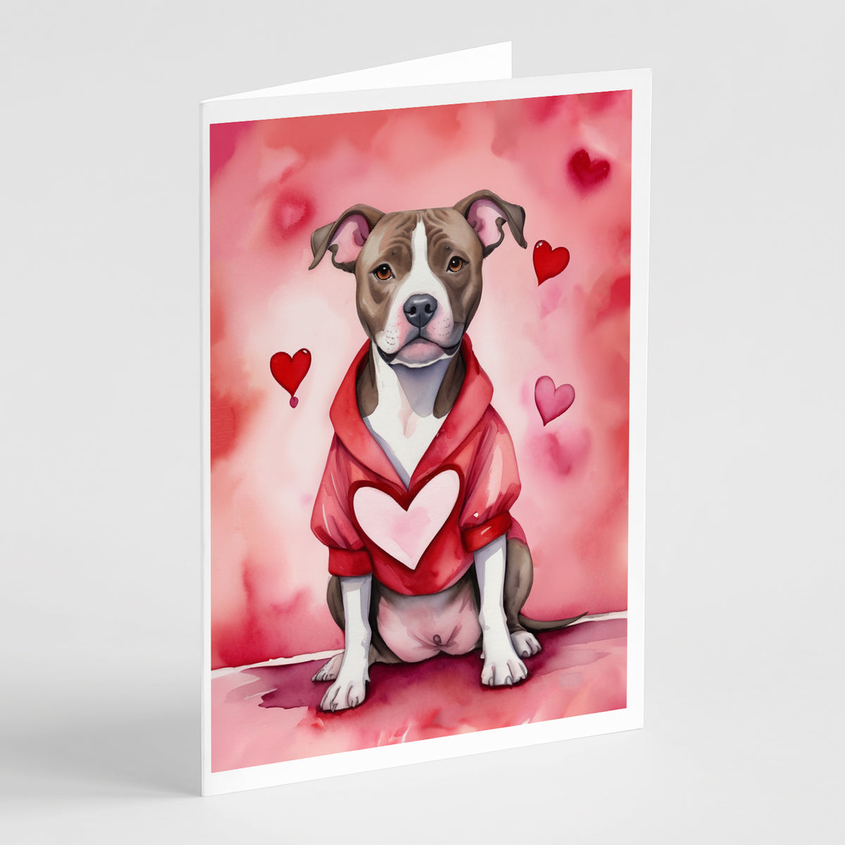 Buy this Pit Bull Terrier My Valentine Greeting Cards Pack of 8