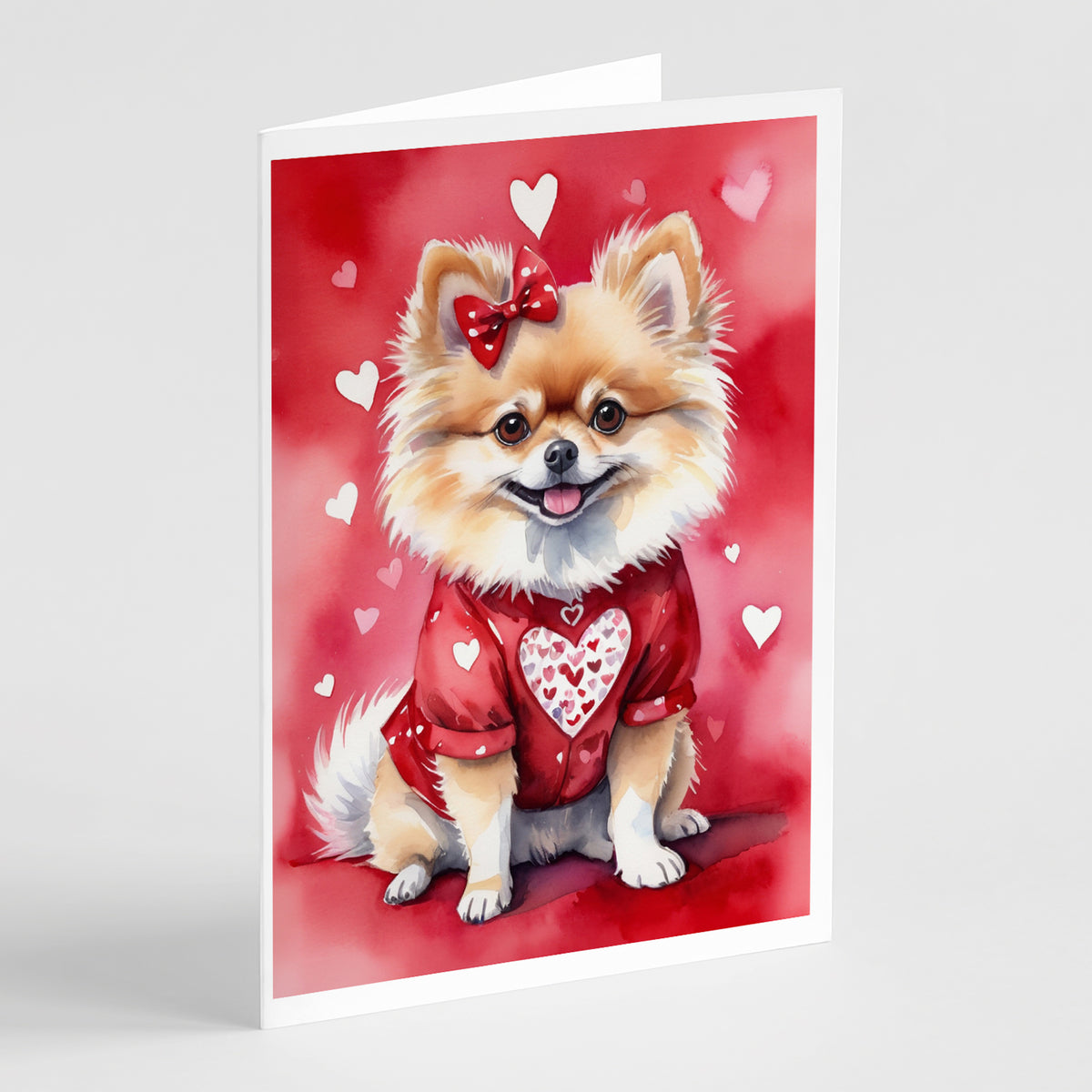 Buy this Pomeranian My Valentine Greeting Cards Pack of 8