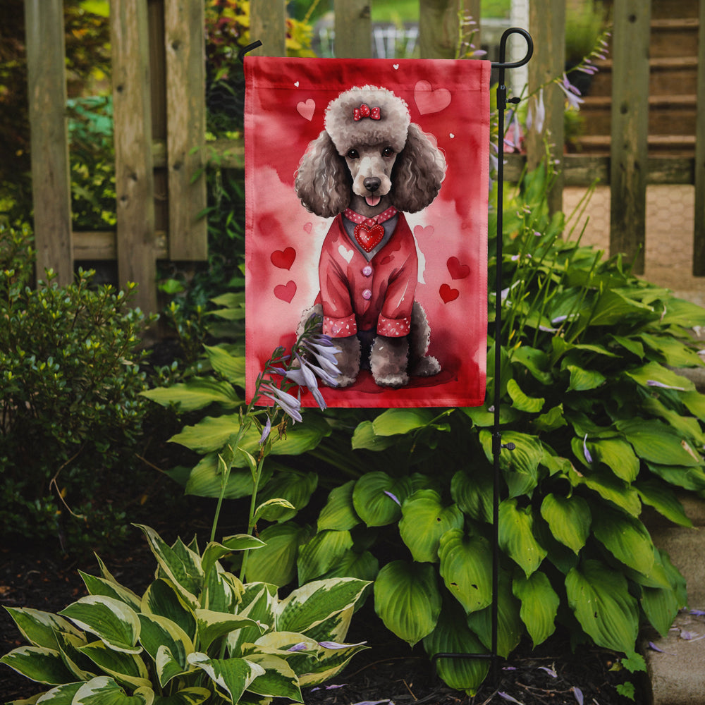 Buy this Chocolate Poodle My Valentine Garden Flag