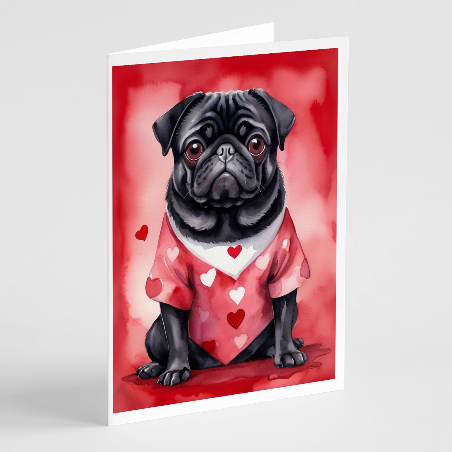 Buy this Pug My Valentine Greeting Cards Pack of 8
