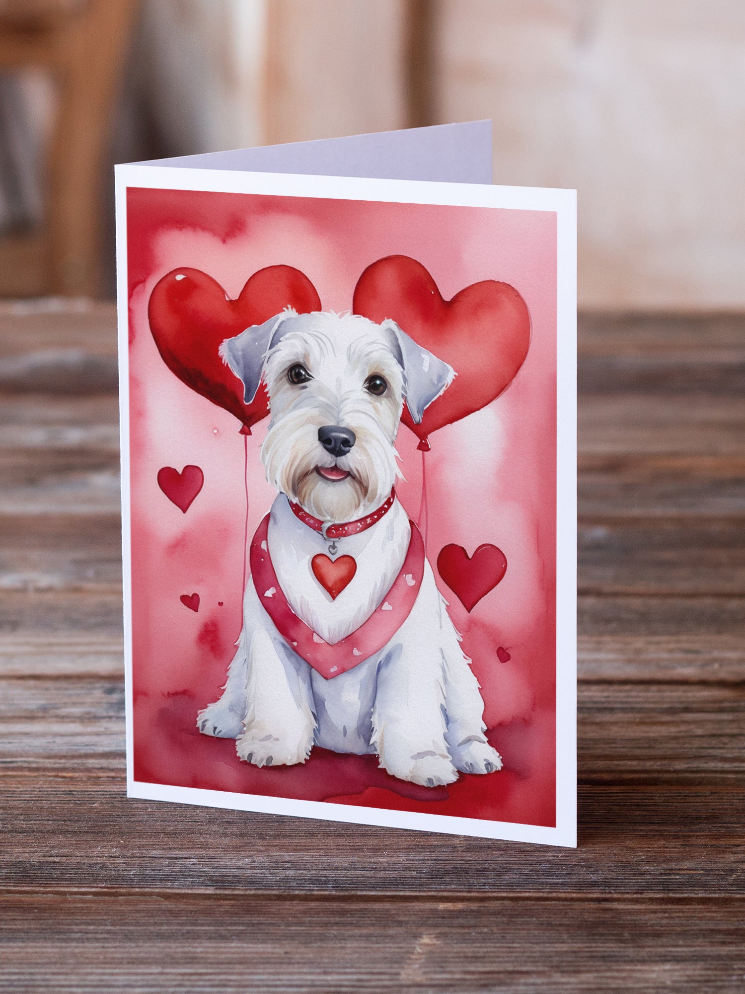 Sealyham Terrier My Valentine Greeting Cards Pack of 8