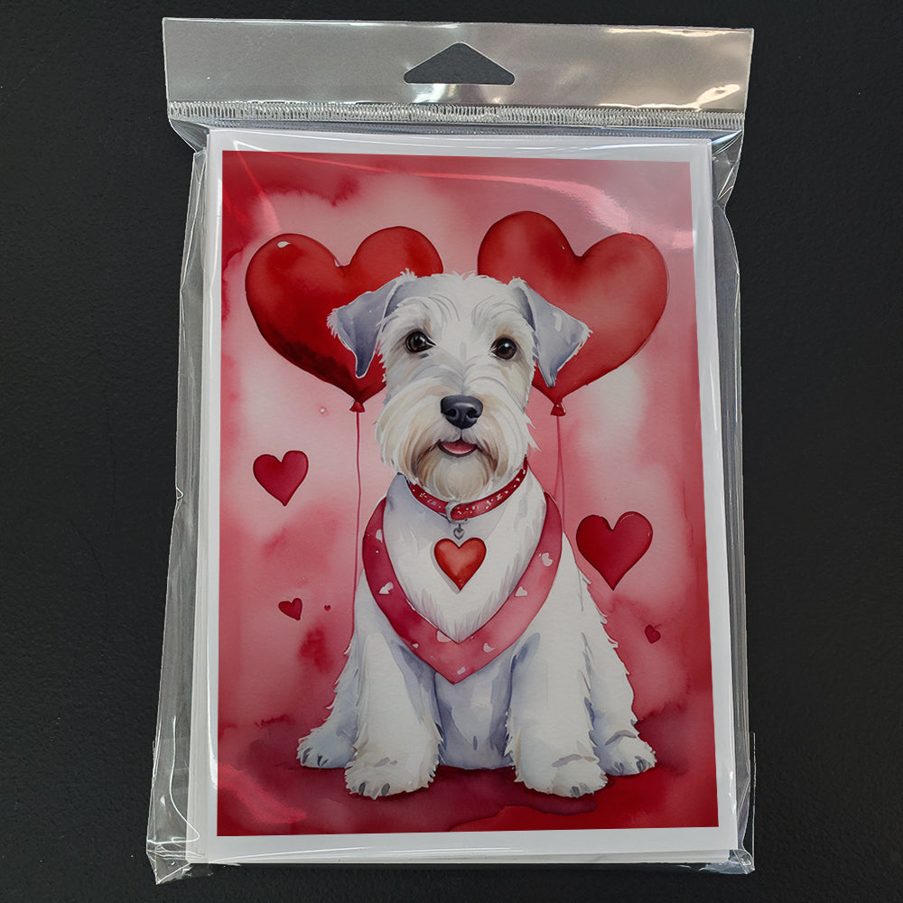 Sealyham Terrier My Valentine Greeting Cards Pack of 8