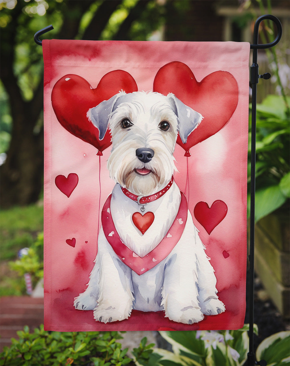 Sealyham Terrier My Valentine Garden Flag