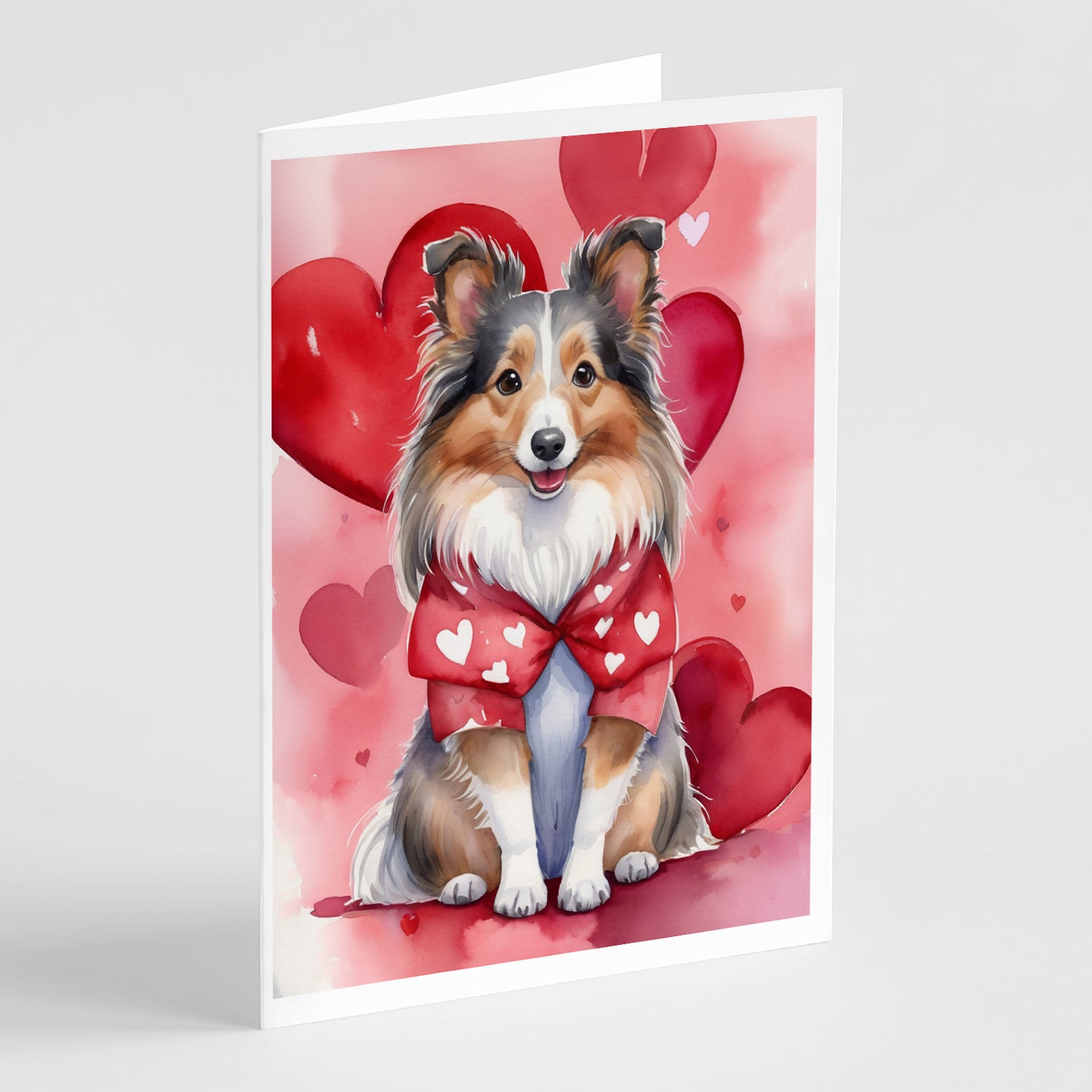 Buy this Sheltie My Valentine Greeting Cards Pack of 8