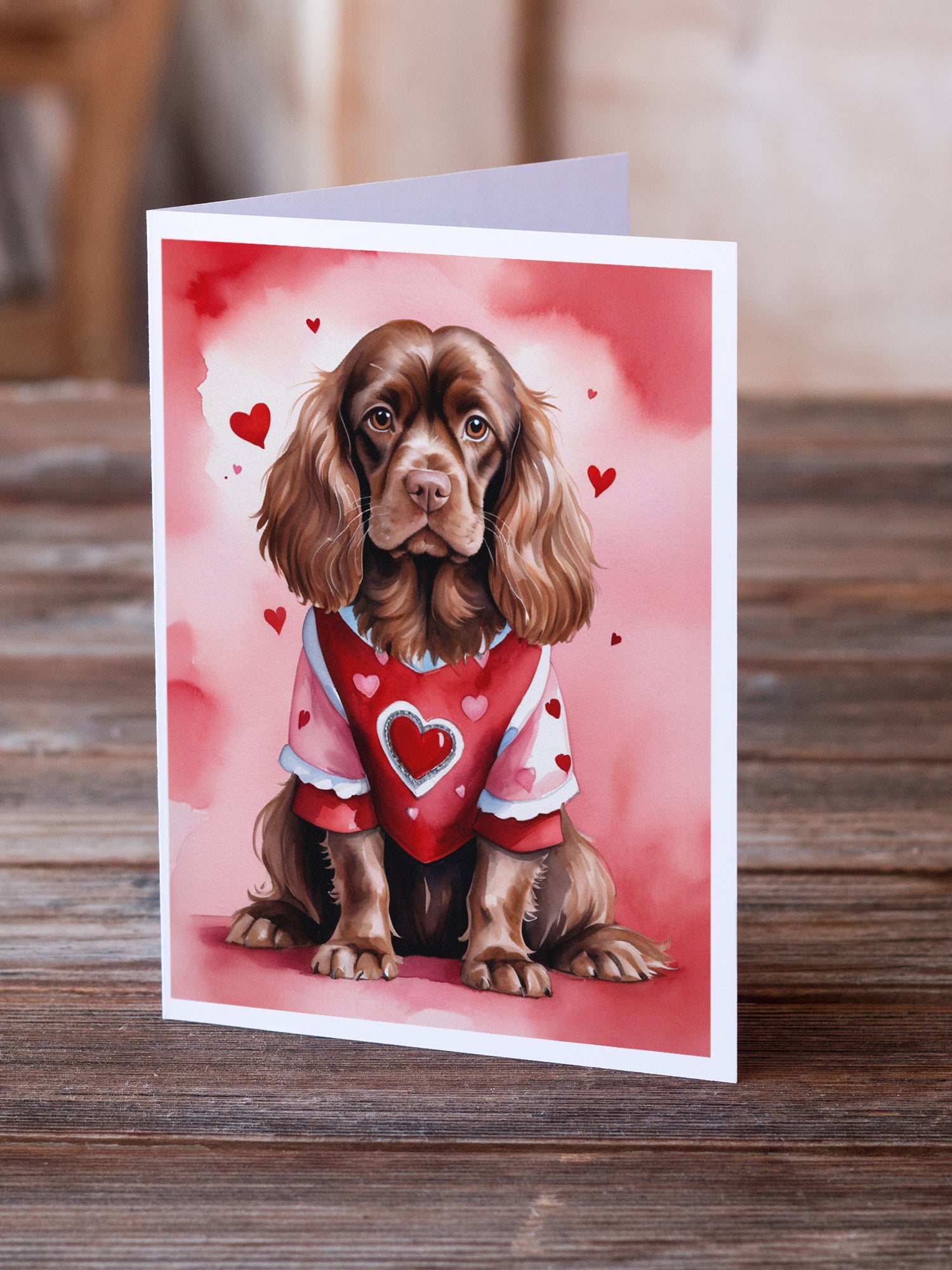 Buy this Sussex Spaniel My Valentine Greeting Cards Pack of 8