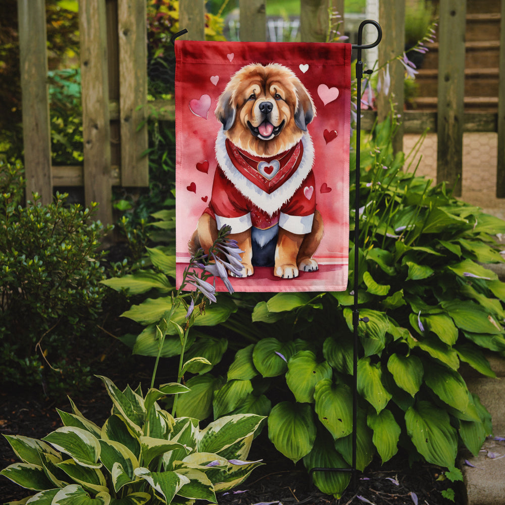 Buy this Tibetan Mastiff My Valentine Garden Flag