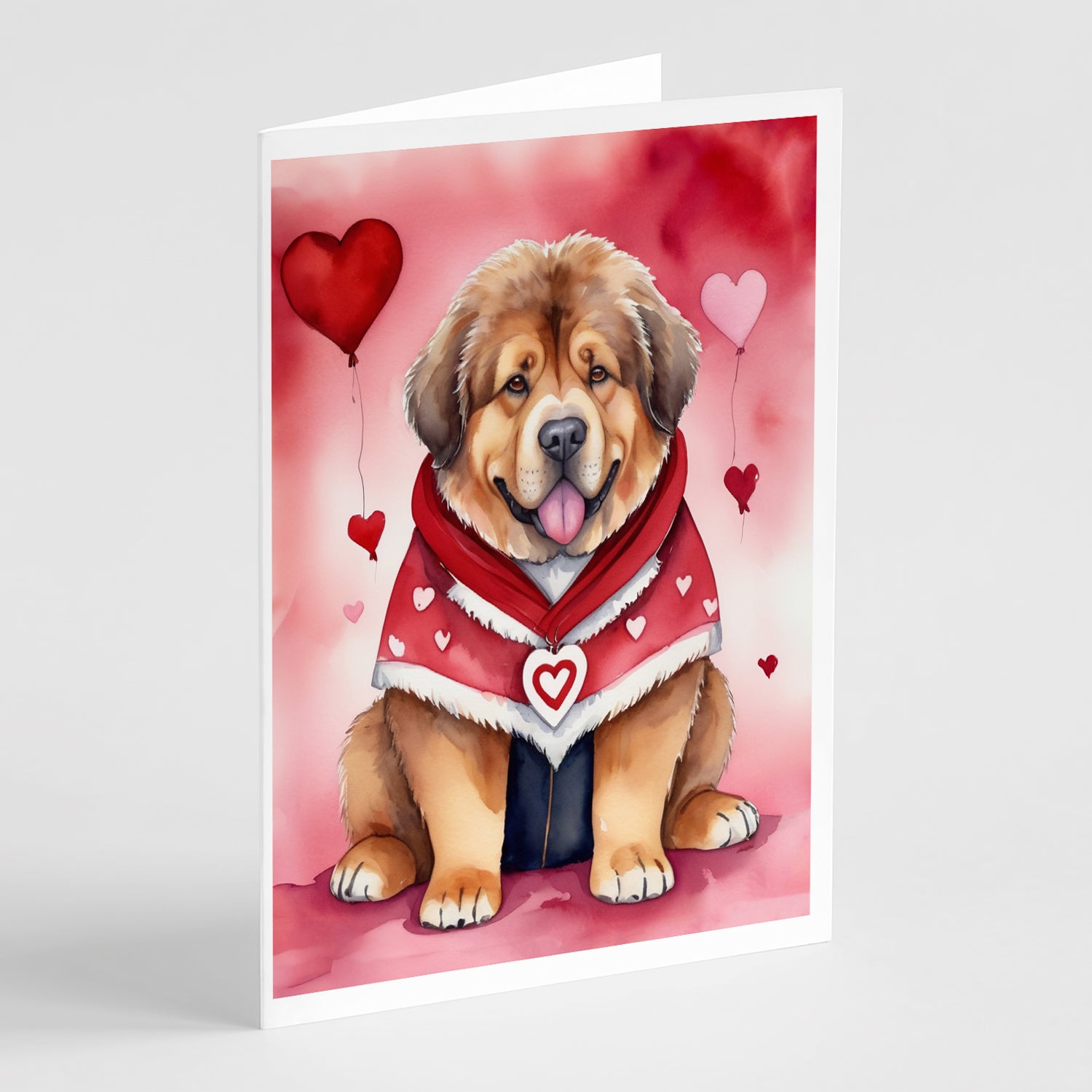 Buy this Tibetan Mastiff My Valentine Greeting Cards Pack of 8