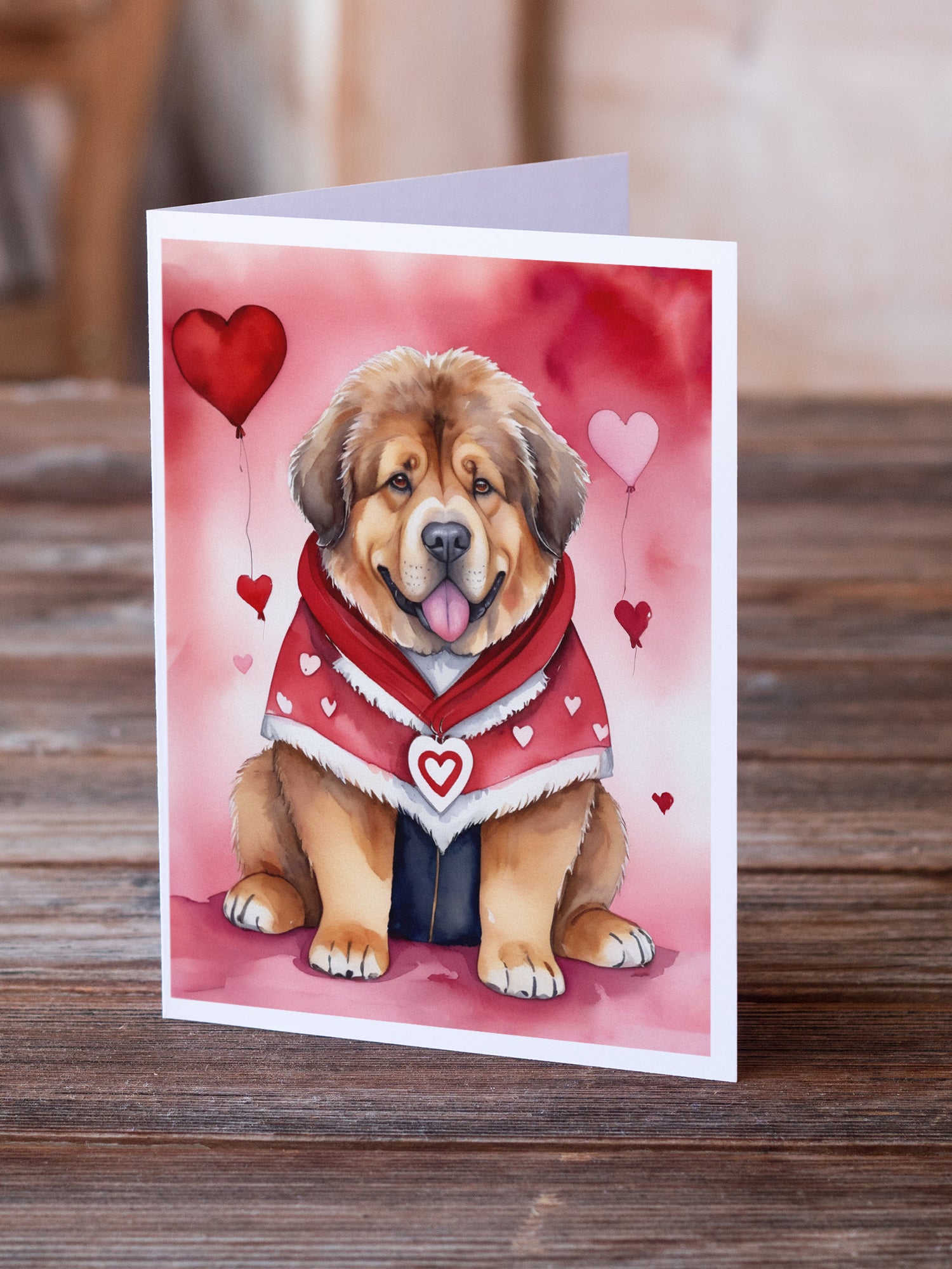 Buy this Tibetan Mastiff My Valentine Greeting Cards Pack of 8