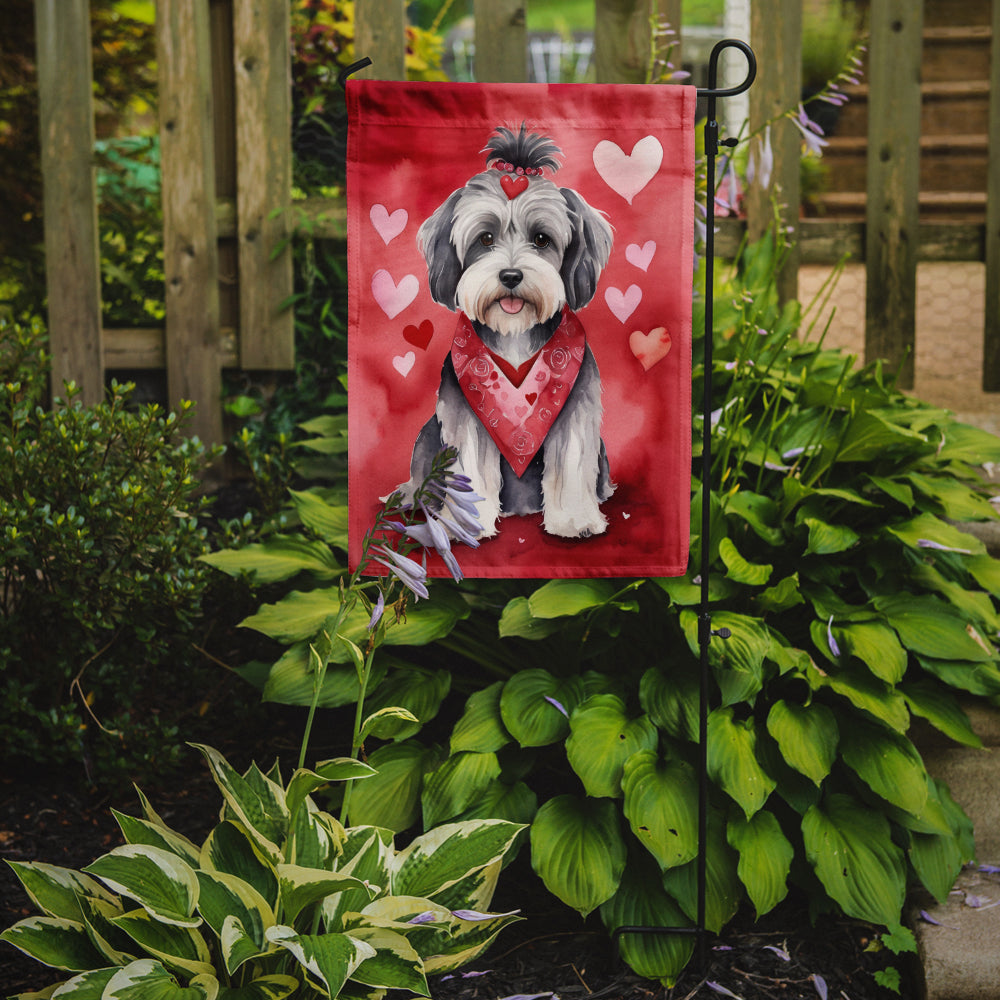 Buy this Tibetan Terrier My Valentine Garden Flag