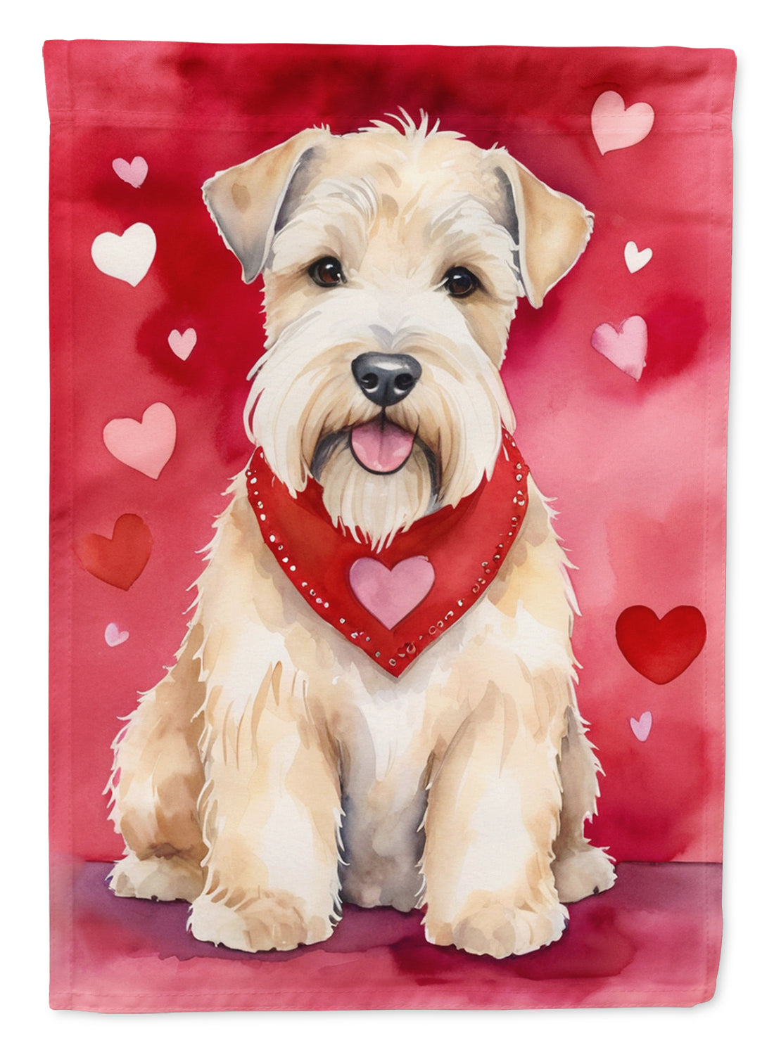 Buy this Wheaten Terrier My Valentine House Flag