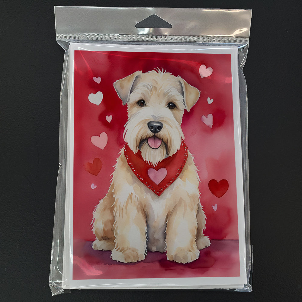 Wheaten Terrier My Valentine Greeting Cards Pack of 8