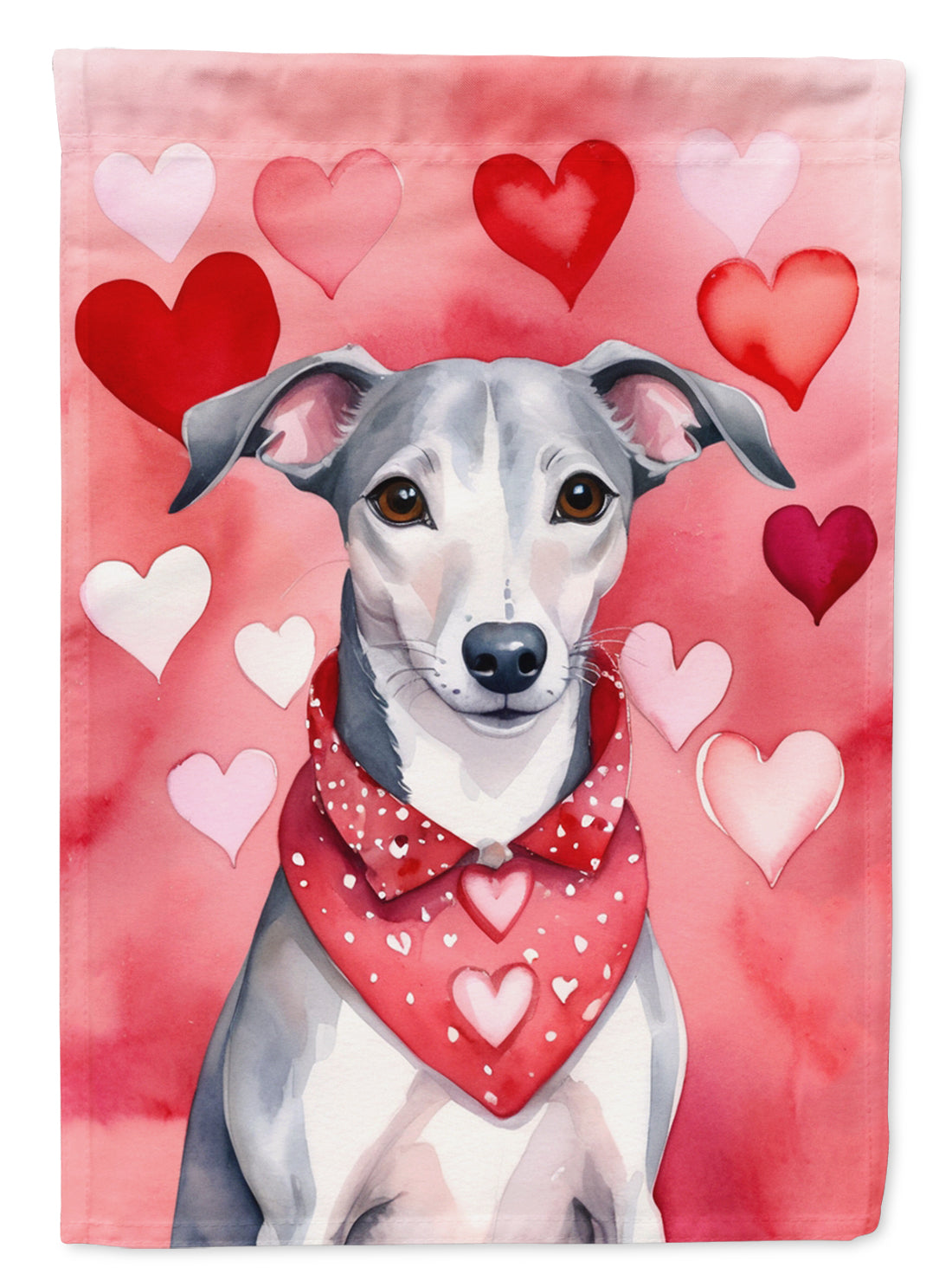 Buy this Whippet My Valentine House Flag