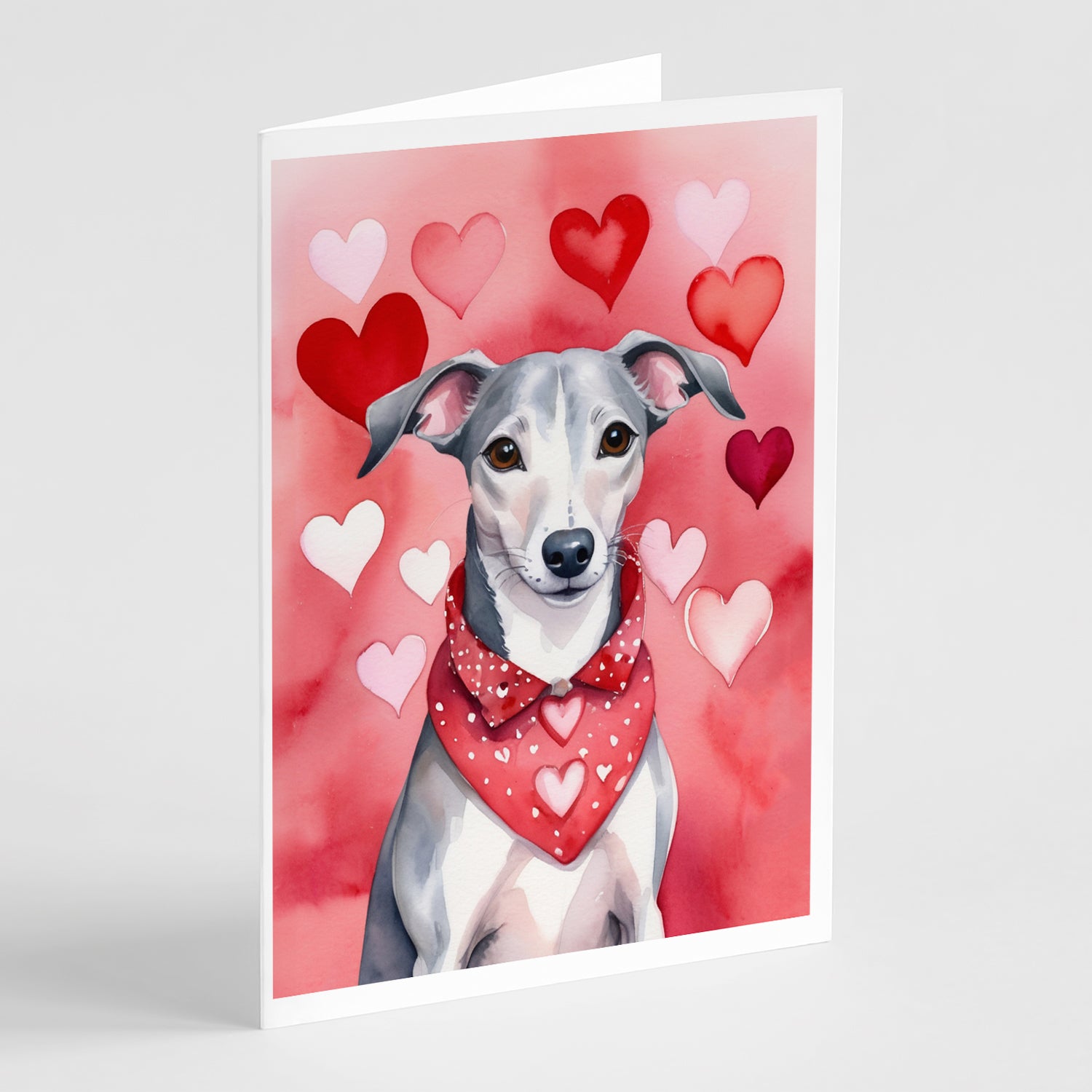 Buy this Whippet My Valentine Greeting Cards Pack of 8