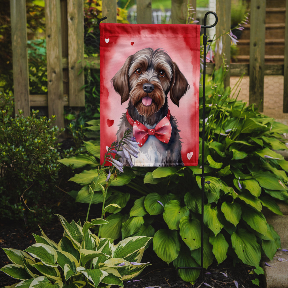 Buy this Wirehaired Pointing Griffon My Valentine Garden Flag