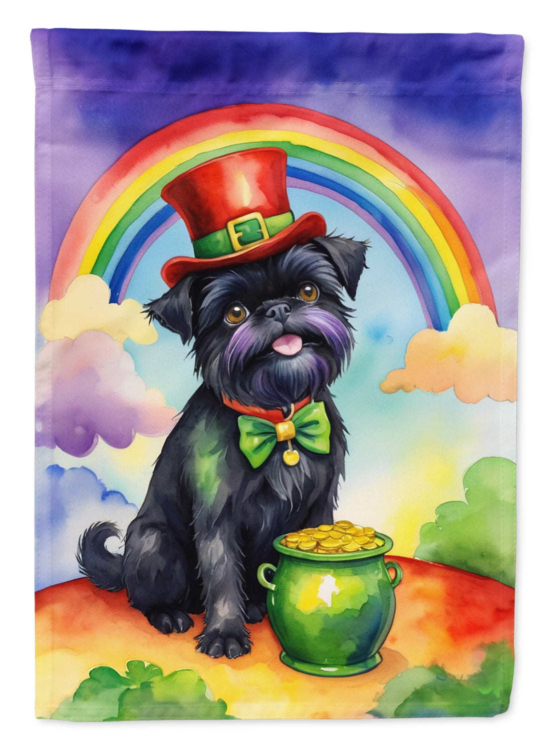 Buy this Affenpinscher St Patrick&#39;s Day House Flag