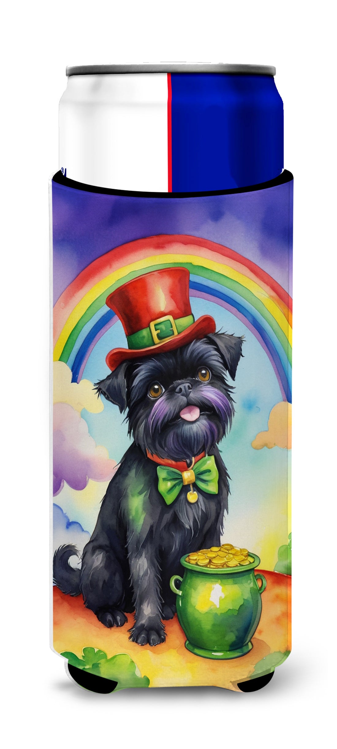 Buy this Affenpinscher St Patrick&#39;s Day Hugger for Ultra Slim Cans