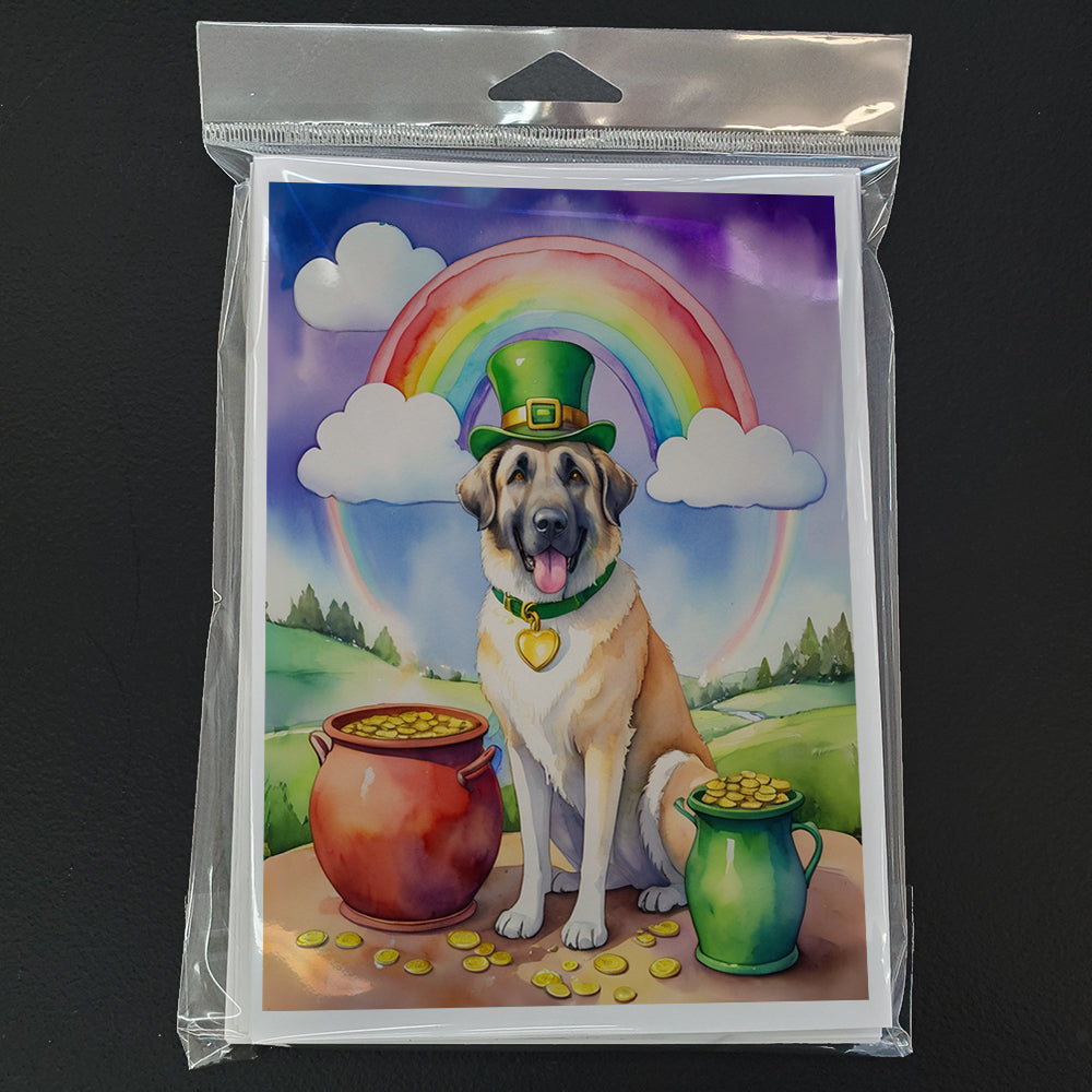 Anatolian Shepherd St Patrick's Day Greeting Cards Pack of 8