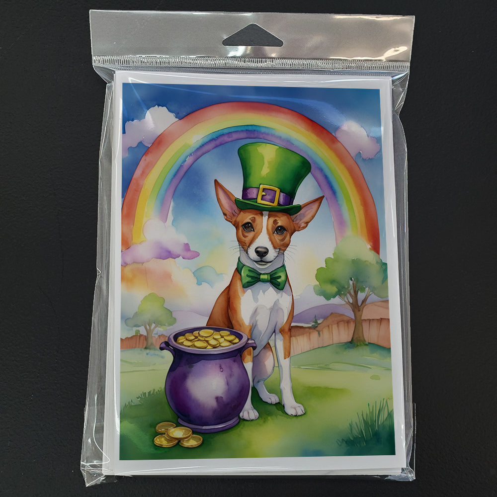 Basenji St Patrick's Day Greeting Cards Pack of 8