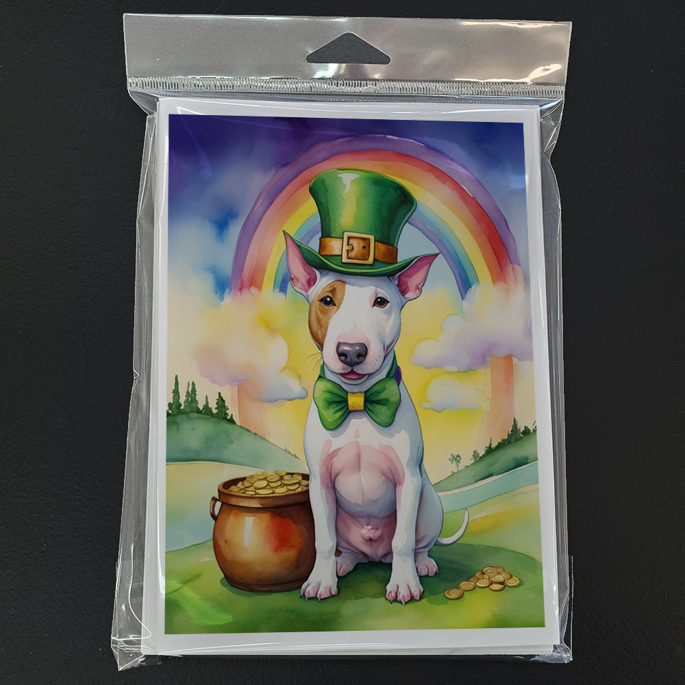 Bull Terrier St Patrick's Day Greeting Cards Pack of 8