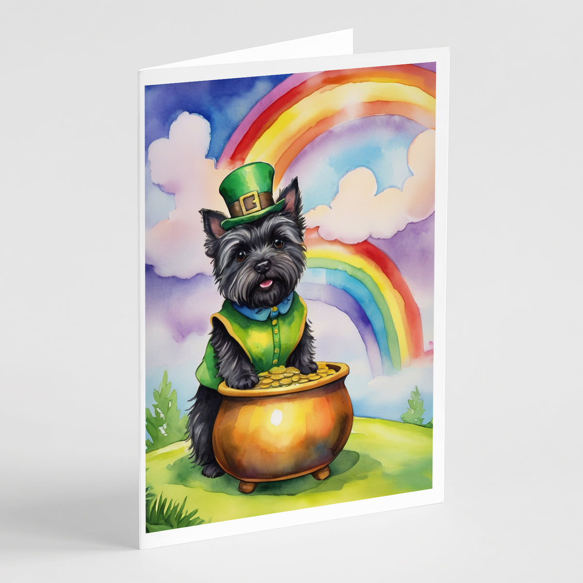 Buy this Cairn Terrier St Patrick&#39;s Day Greeting Cards Pack of 8