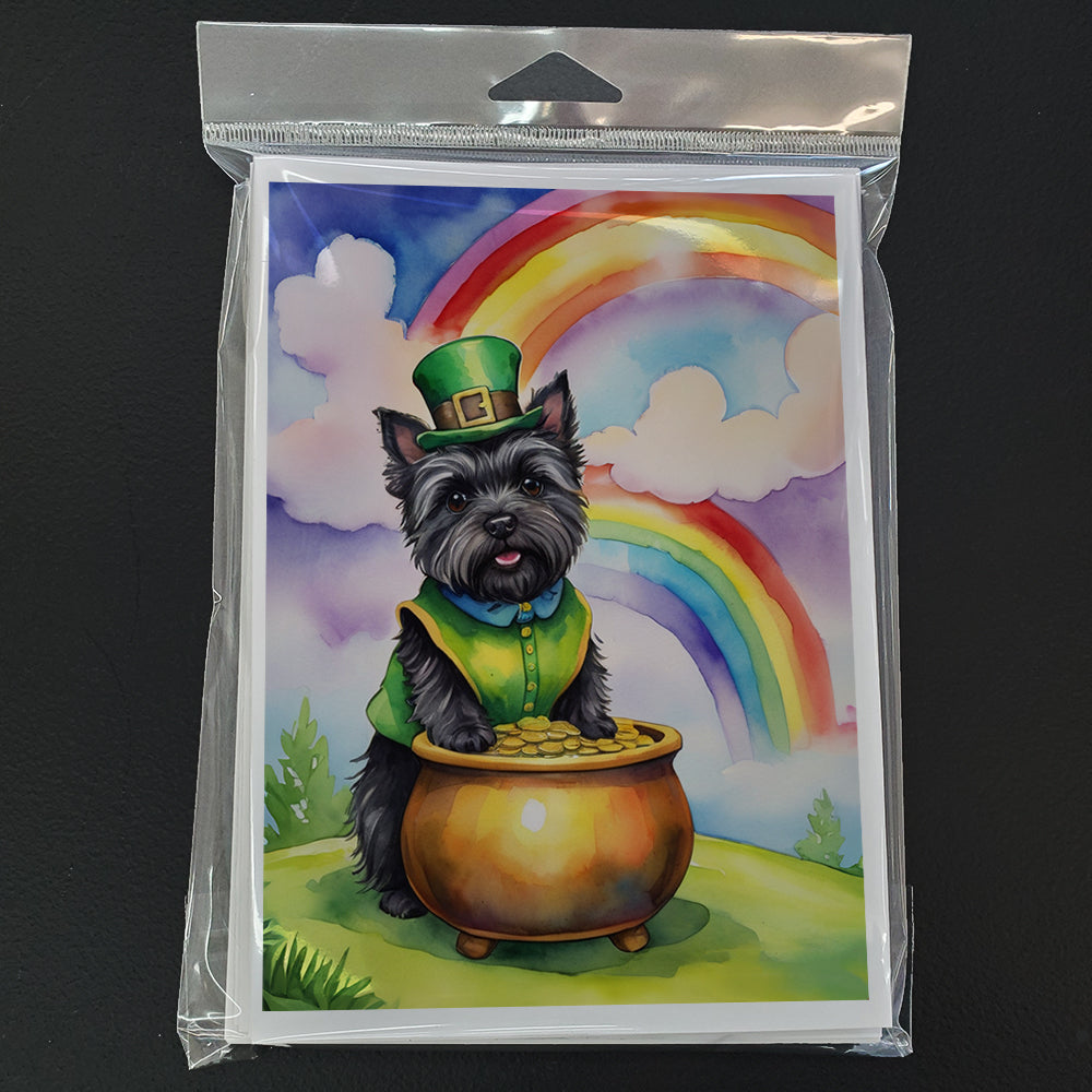 Cairn Terrier St Patrick's Day Greeting Cards Pack of 8