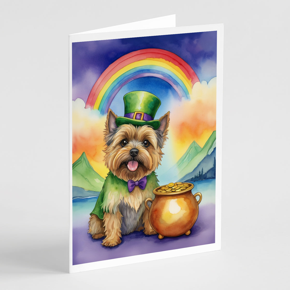 Buy this Cairn Terrier St Patrick&#39;s Day Greeting Cards Pack of 8
