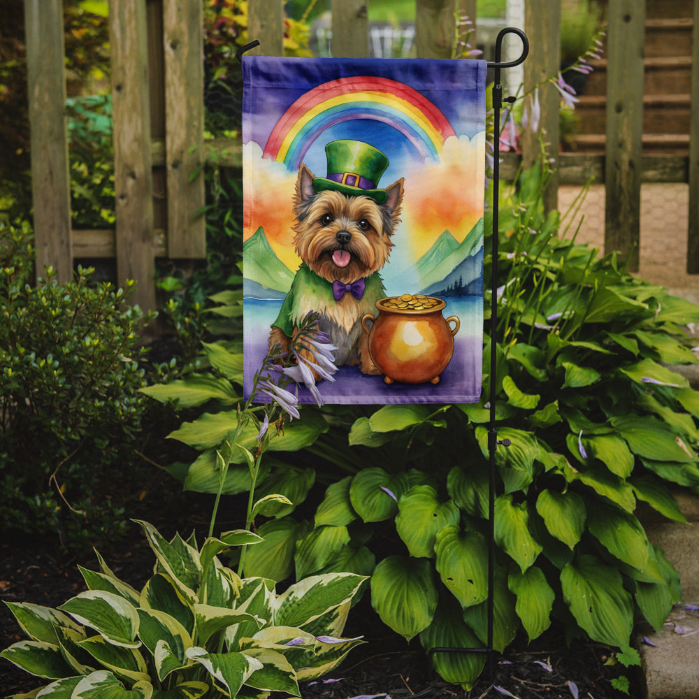 Cairn Terrier St Patrick's Day Garden Flag
