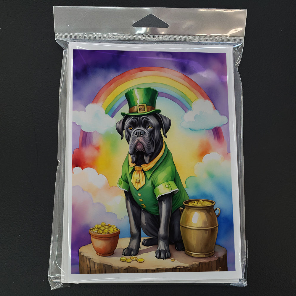 Cane Corso St Patrick's Day Greeting Cards Pack of 8