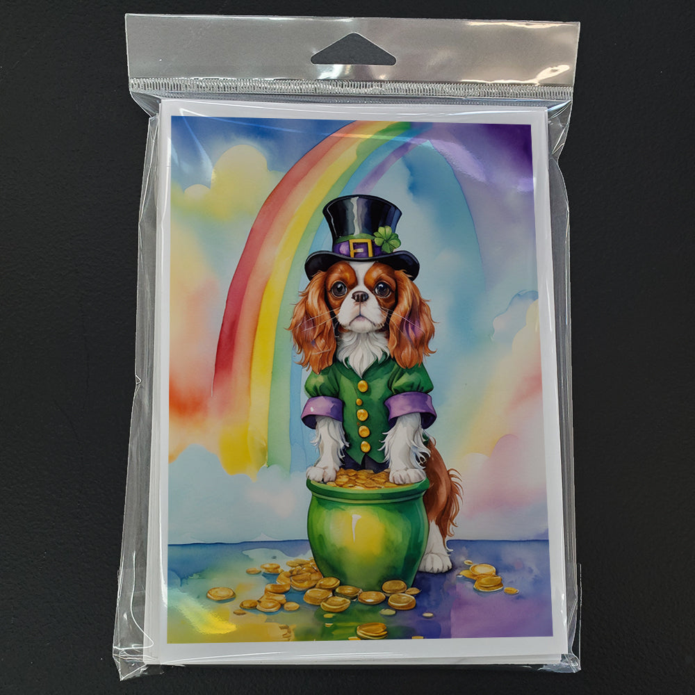 Cavalier Spaniel St Patrick's Day Greeting Cards Pack of 8