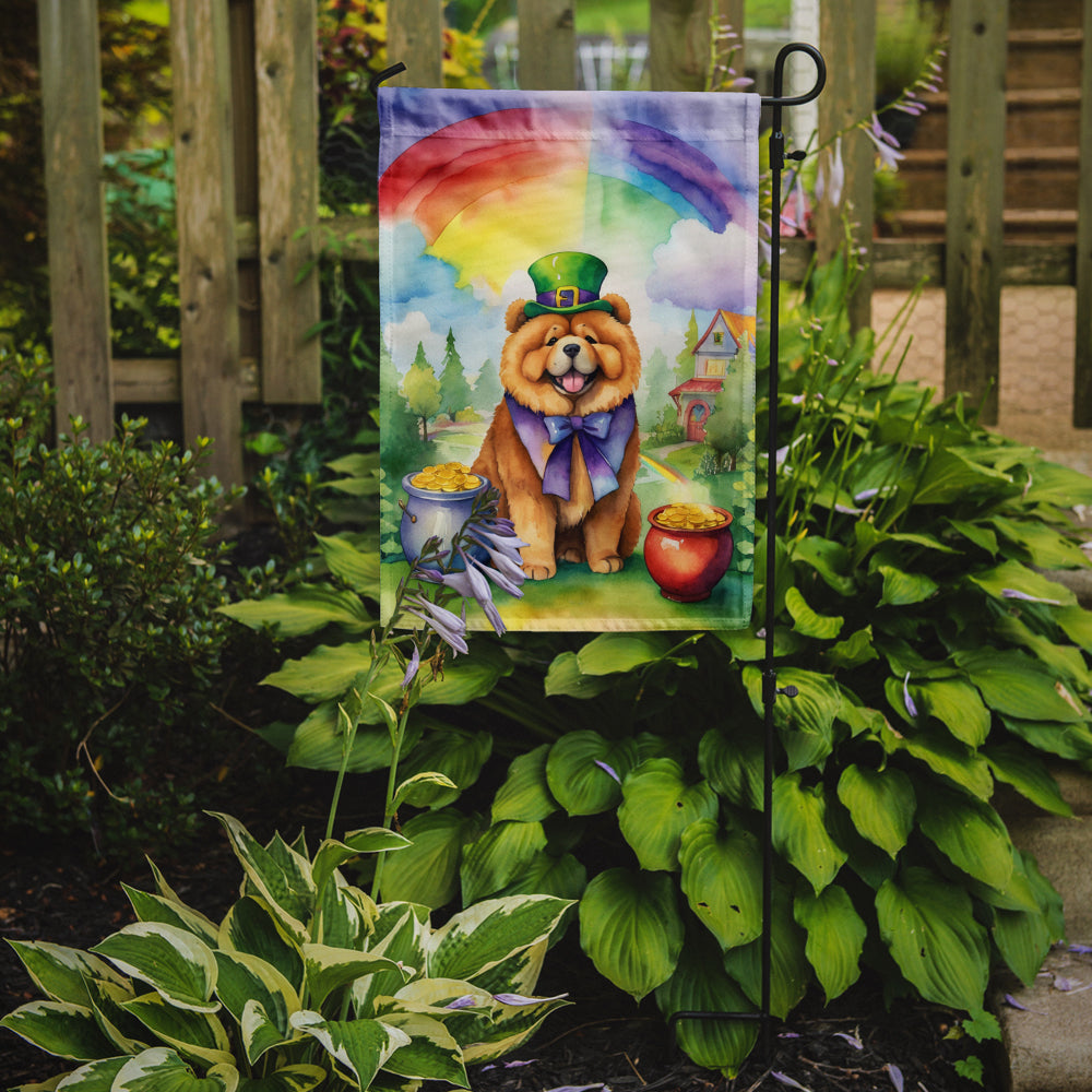 Chow Chow St Patrick's Day Garden Flag