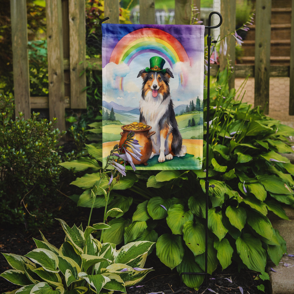 Buy this Collie St Patrick's Day Garden Flag