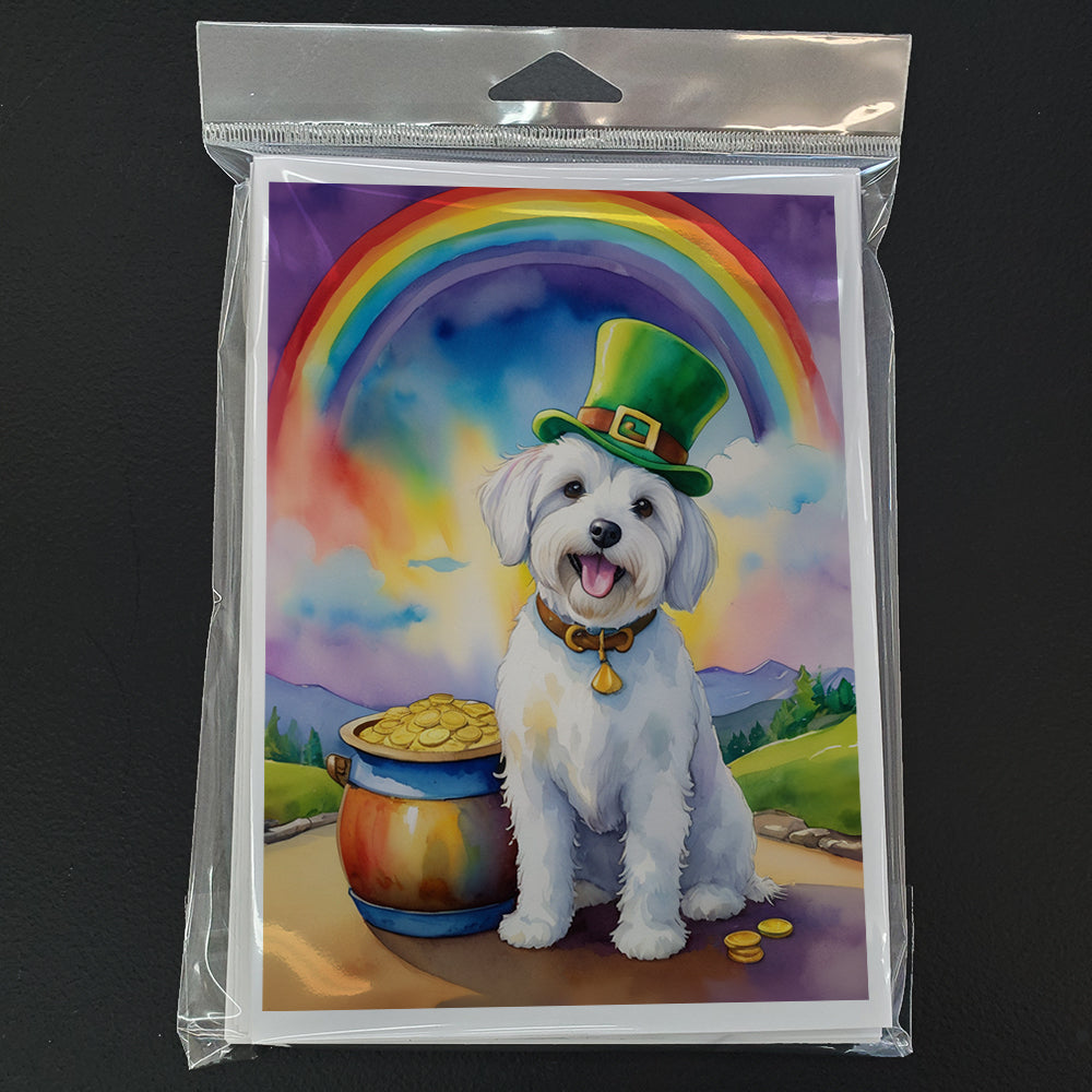 Coton de Tulear St Patrick's Day Greeting Cards Pack of 8