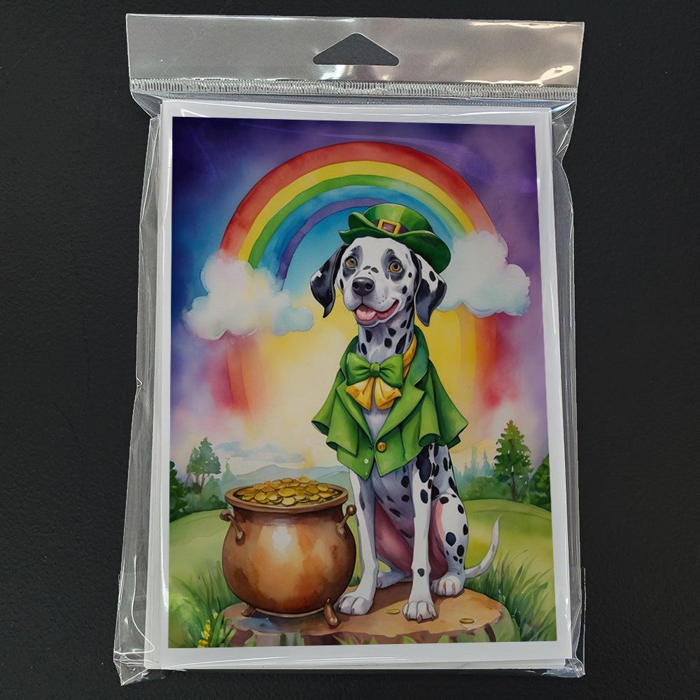 Dalmatian St Patrick's Day Greeting Cards Pack of 8