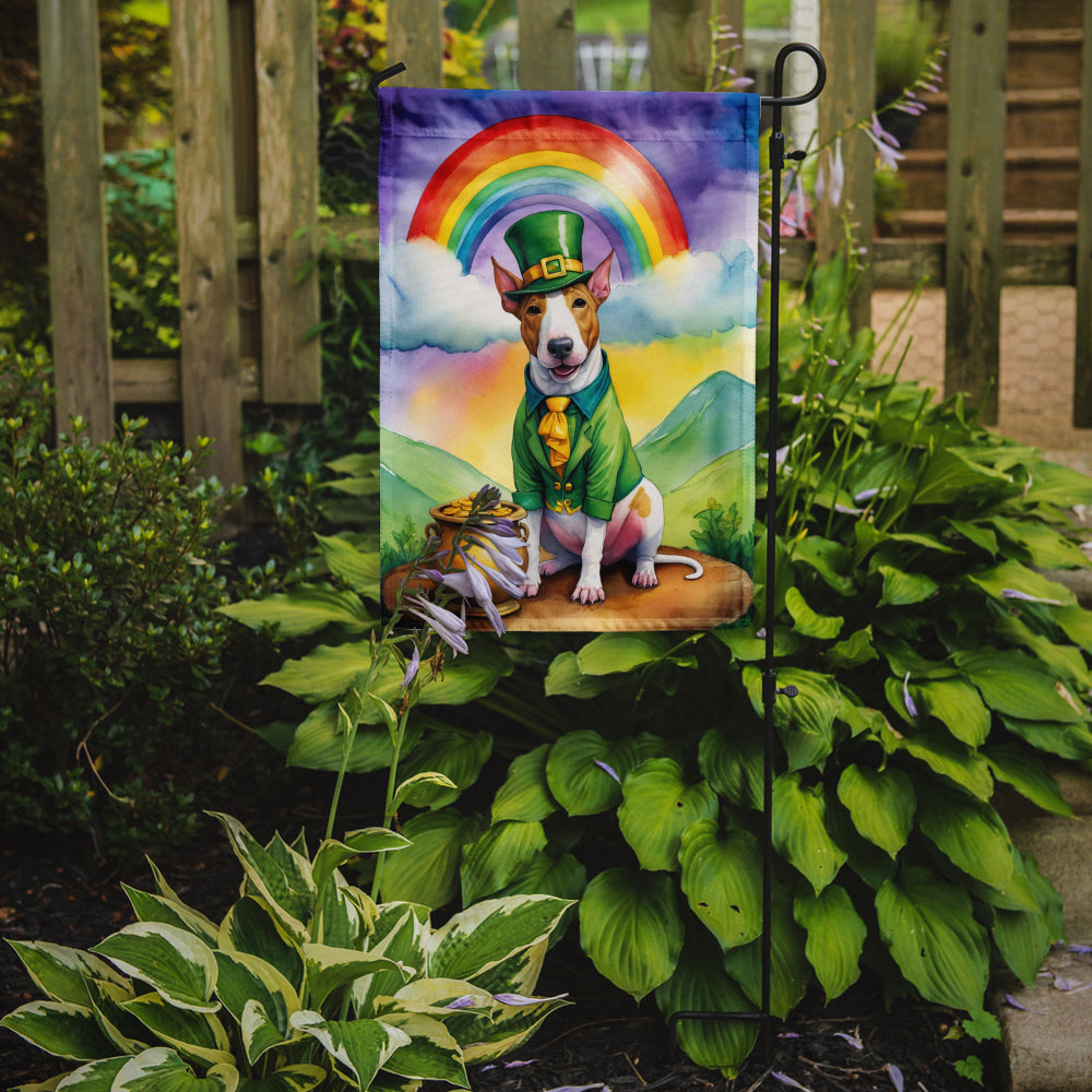 Buy this English Bull Terrier St Patrick's Day Garden Flag