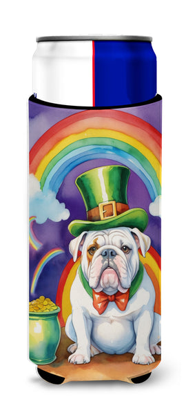 Buy this English Bulldog St Patrick's Day Hugger for Ultra Slim Cans