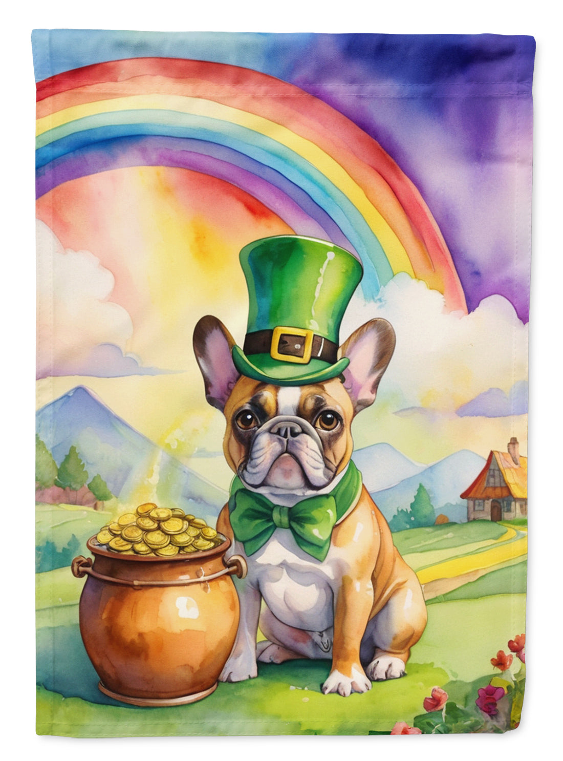 Buy this French Bulldog St Patrick&#39;s Day House Flag