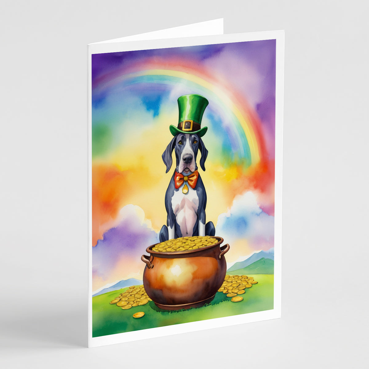Buy this Great Dane St Patrick&#39;s Day Greeting Cards Pack of 8