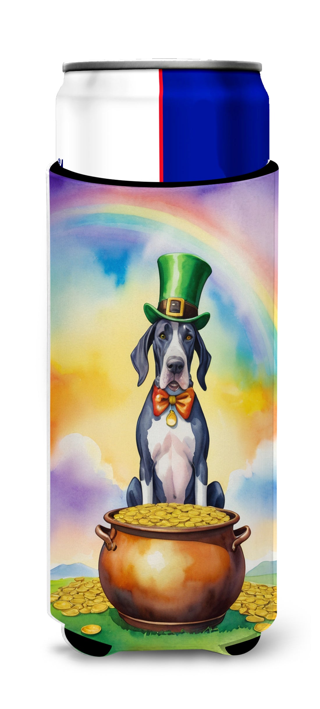 Buy this Great Dane St Patrick's Day Hugger for Ultra Slim Cans